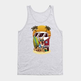 German Shepherd Beaching Tank Top